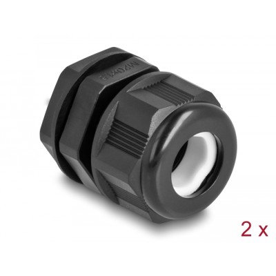 Delock EX Cable Gland M20 black 2 pieces