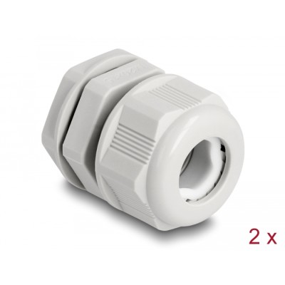 Delock EX Cable Gland M20 grey 2 pieces