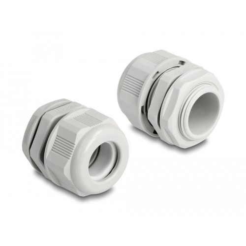 Delock EX Cable Gland M25 grey 2 pieces