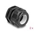 Delock EX Cable Gland M32 black 2 pieces