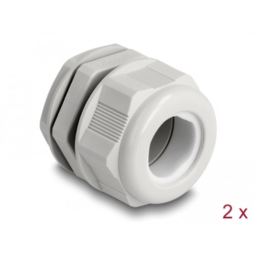 Delock EX Cable Gland M32 grey 2 pieces