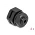 Delock Ventilation Plug M6 black 2 pcs