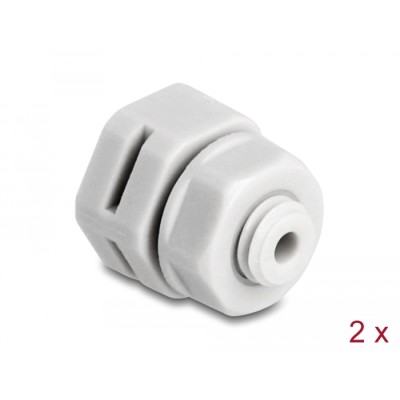 Delock Ventilation Plug M6 grey 2 pcs