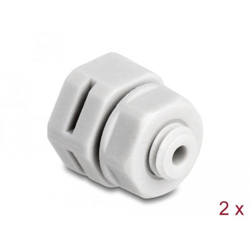 Delock Ventilation Plug M6 grey 2 pcs