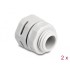 Delock Ventilation Plug M12 grey 2 pcs