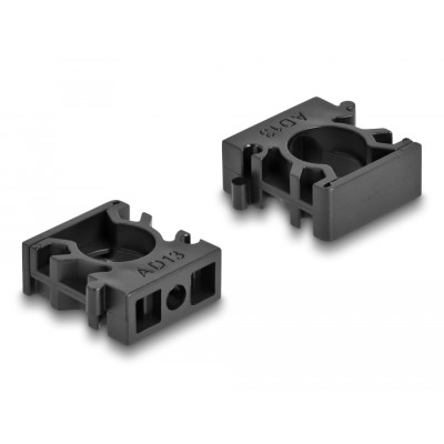 Delock Cable sleeve holder with locking clip 13 mm 8 pieces black 2