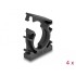 Delock Cable sleeve holder with locking clip 21.2 mm 4 pieces black