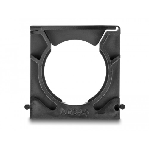 Delock Cable sleeve holder with locking clip 34.5 mm 4 pieces black