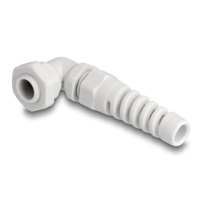 Delock Cable Gland with strain relief 90° angled PG7 grey