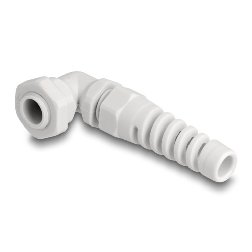 Delock Cable Gland with strain relief 90° angled PG7 grey