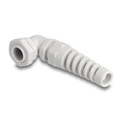 Delock Cable Gland with strain relief 90° angled PG9 grey