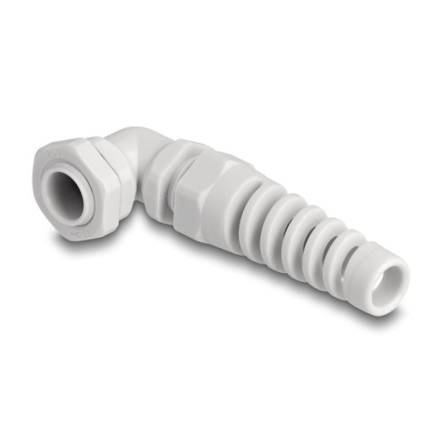Delock Cable Gland with strain relief 90° angled PG9 grey