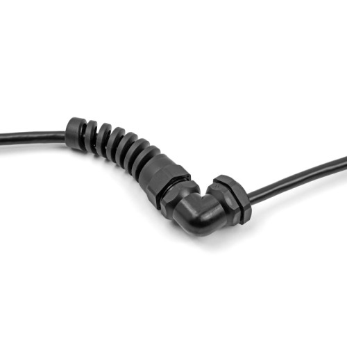 Delock Cable Gland with strain relief 90° angled PG13.5 black