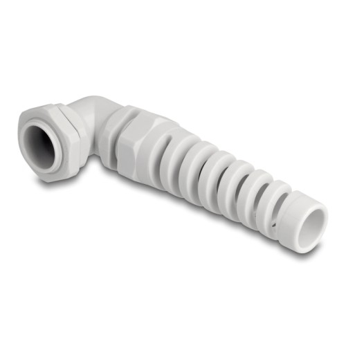 Delock Cable Gland with strain relief 90° angled PG16 grey