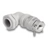 Delock Cable Gland with strain relief and bending protection 90° angled PG11 grey
