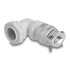 Delock Cable Gland with strain relief and bending protection 90° angled PG13,5 grey