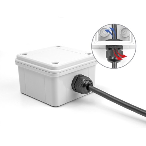 Delock Cable Gland M16 with ventilation IP68 dust and waterproof black 2 pieces
