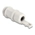 Delock Cable Gland M28 with cable tie fastening grey