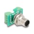 Delock M12 Transfer Module Adapter A-coded 8 pin male to 9 pin terminal block for installation