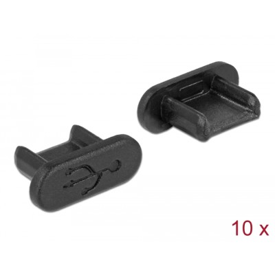 Delock Dust Cover for USB 2.0 Micro-B female without grip 10 pieces black