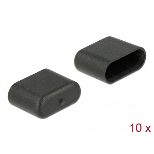 Delock Dust Cover for USB Type-C™ male 10 pieces black