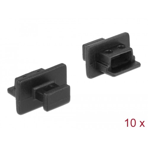 Delock Dust Cover for USB 2.0 Type Mini-B female with grip 10 pieces black