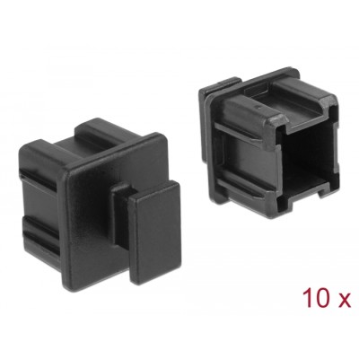 Delock Dust Cover for Mini SAS HD SFF 8644 female with grip 10 pieces black
