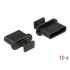 Delock Dust Cover for USB Type-C™ female with grip 10 pieces black