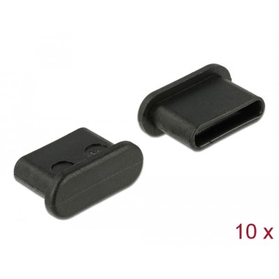 Delock Dust Cover for USB Type-C™ female without grip 10 pieces black