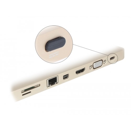 Delock Dust Cover for USB Type-C™ female without grip 10 pieces black