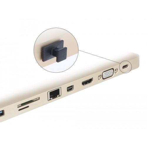 Delock Dust Cover for USB Type-C™ female with big grip 10 pieces black