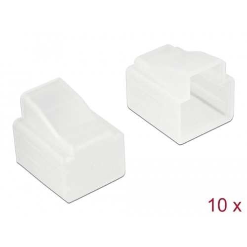 Delock Dust Cover for RJ11 plug 10 pieces transparent