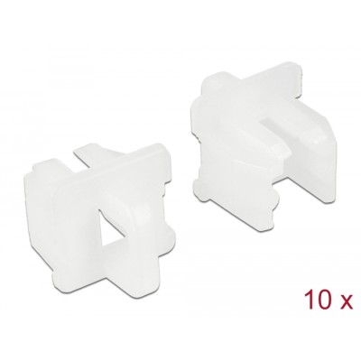Delock Dust Cover for RJ11 jack with grip 10 pieces white