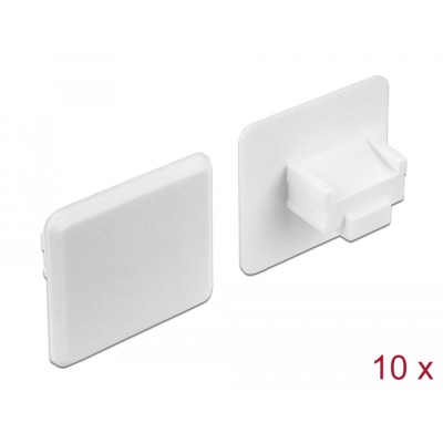 Delock Dust Cover for RJ45 jack without grip 10 pieces white