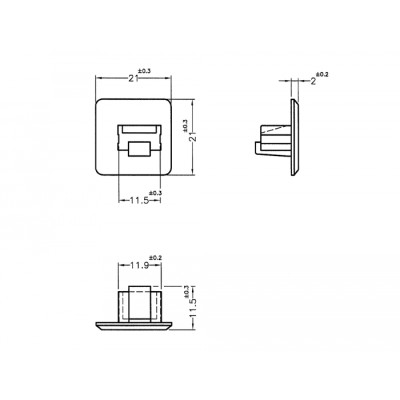 Delock Dust Cover for RJ45 jack without grip 10 pieces white 2