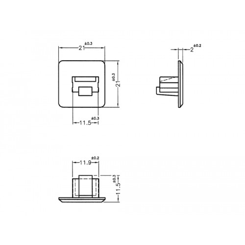 Delock Dust Cover for RJ45 jack without grip 10 pieces white