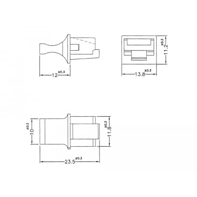 Delock Dust Cover for RJ45 jack with grip 10 pieces black 2