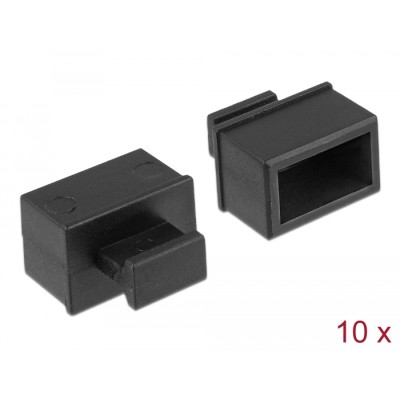 Delock Dust Cover for SFP slot with grip 10 pieces black