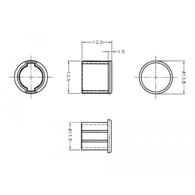 Delock Dust Cover for BNC female 10 pieces transparent 2