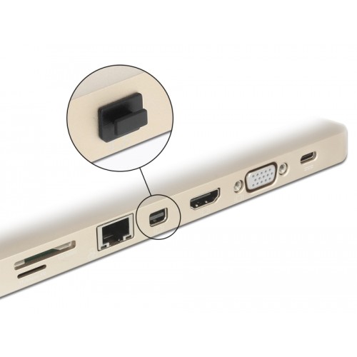 Delock Dust Cover for mini DisplayPort female with grip 10 pieces black