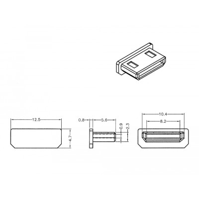 Delock Dust Cover for HDMI mini-C female without grip 10 pieces black 2