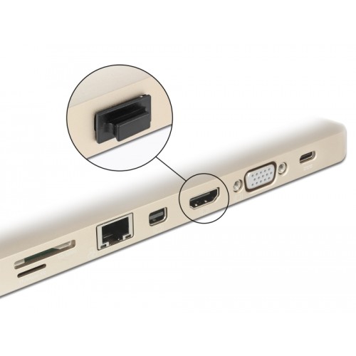 Delock Dust Cover for HDMI-A female with grip 10 pieces black