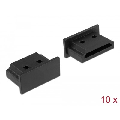 Delock Dust Cover for HDMI A female without grip 10 pieces black