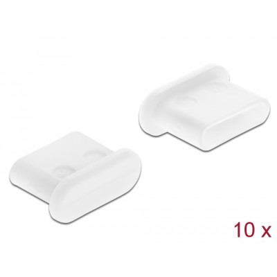 Delock Dust Cover for USB Type-C™ female without grip 10 pieces white