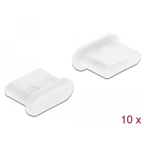 Delock Dust Cover for USB Type-C™ female without grip 10 pieces white