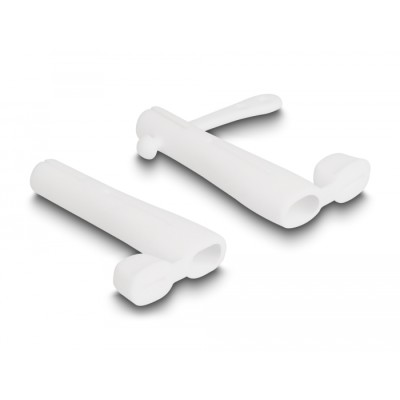 Delock Dust Cover for USB Type-C™ male and Apple Lightning™ male set 2 pieces white