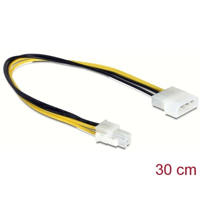 Delock Cable P4 male to Molex 4 pin male 30cm