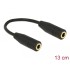 Delock Adapter Audio Stereo Jack 3.5 mm 4 pin female > female 13 cm