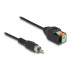 Delock Cable RCA male to Terminal Block Adapter with push button 15 cm