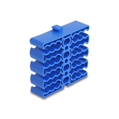 Delock Cable Organizer with 24 cable entries blue 2